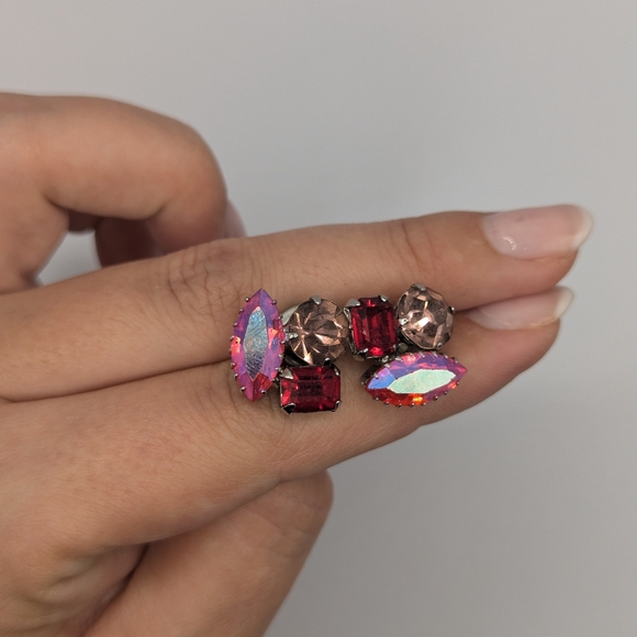 Vintage 80s earrings - Picture 3 of 9